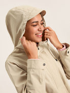 Joules Joules - Joules Womens Portwell Waterproof Raincoat With Hood - Ladies Outerwear