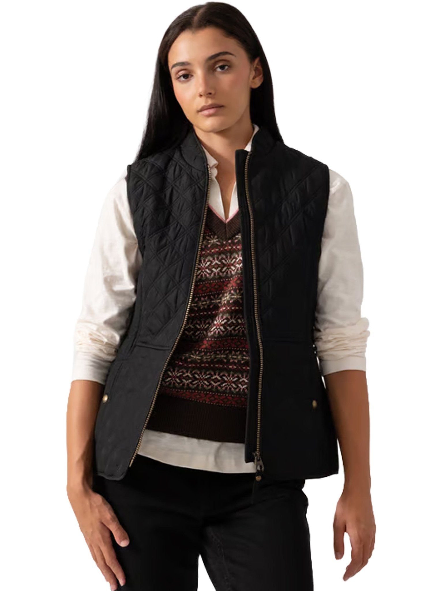 Joules - Joules Minx Showerproof Diamond Quilted Gilet ladies waistcoat / bodywarmer Joules