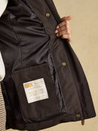 Joules - Ladies Aspen Showerproof Padded womens Coat with Faux Fur removable Hood Joules