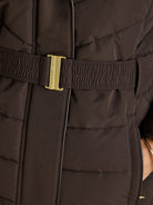 Joules - Ladies Aspen Showerproof Padded womens Coat with Faux Fur removable Hood Joules