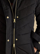 Joules - Ladies Aspen Showerproof Padded womens Coat with Faux Fur removable Hood Joules