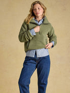 Joules Ladies Cropped Quarter Zip Fleece Jumper | Ladies Pullover Joules Fleece & Gilet