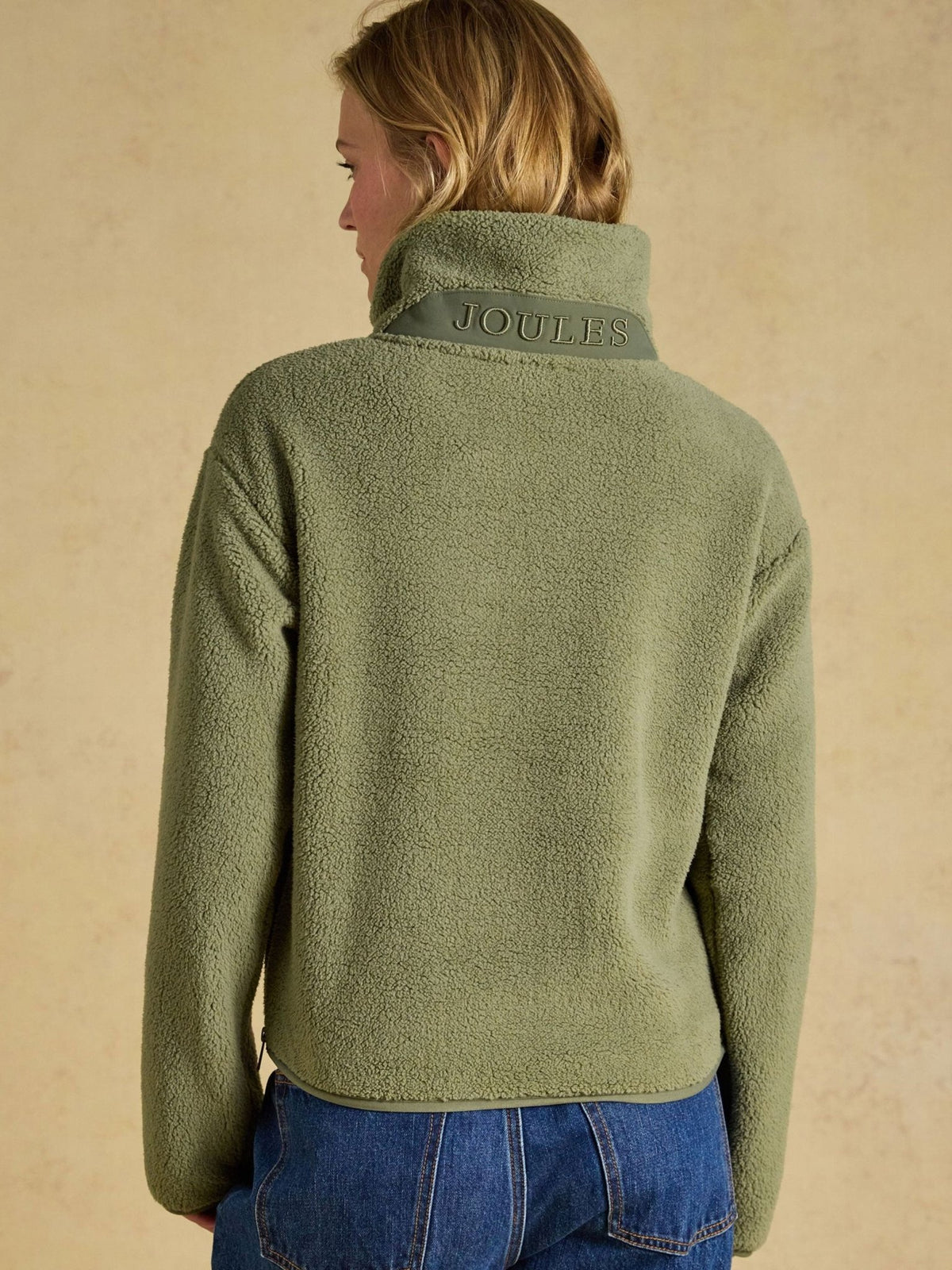 Joules Ladies Cropped Quarter Zip Fleece Jumper | Ladies Pullover Joules Fleece & Gilet