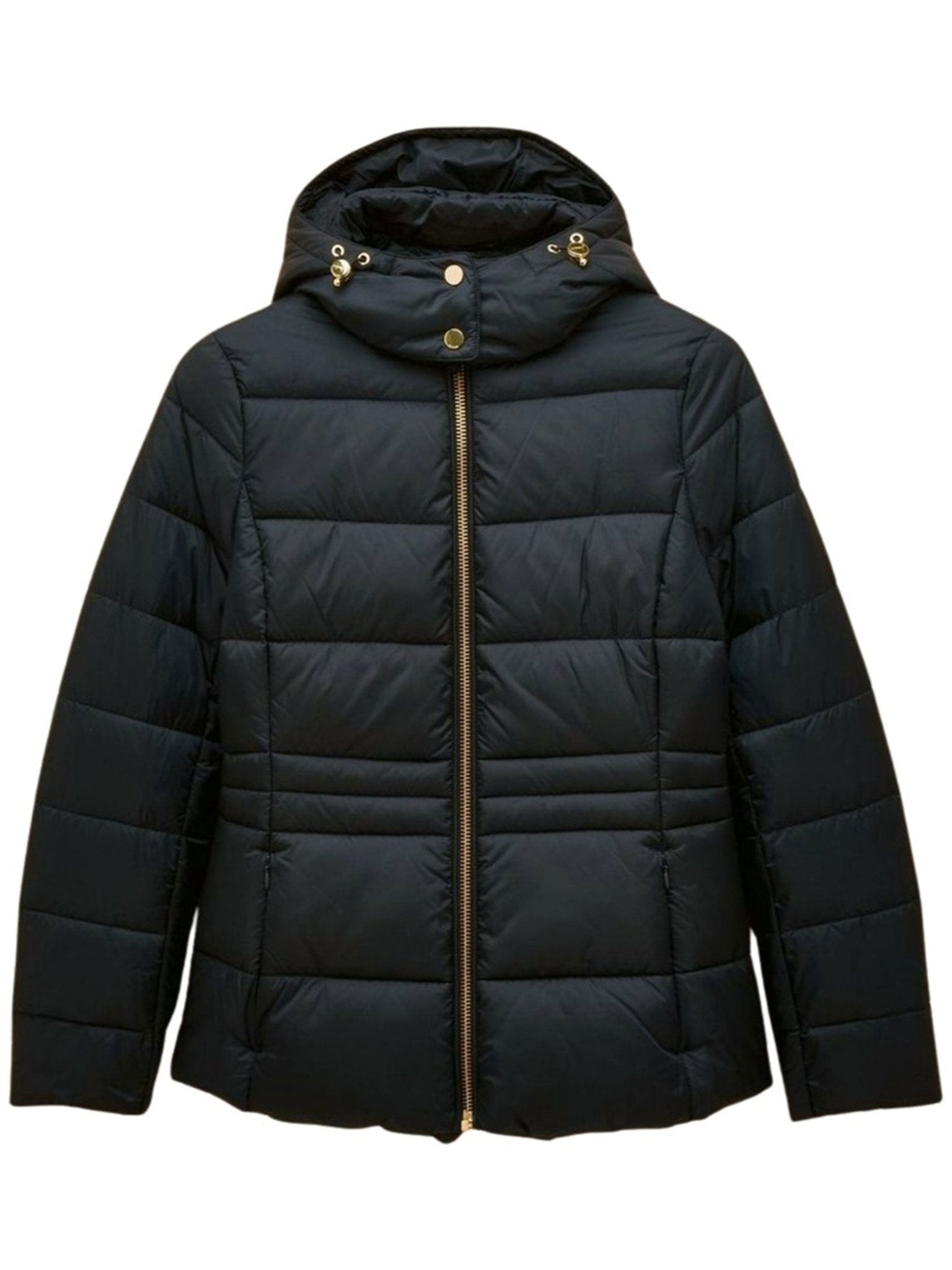 Joules - Ladies Hadlow Showerproof Padded womens Coat with Faux Fur removable Hood Joules