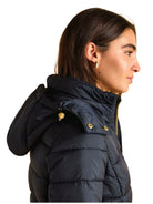 Joules - Ladies Hadlow Showerproof Padded womens Coat with Faux Fur removable Hood Joules