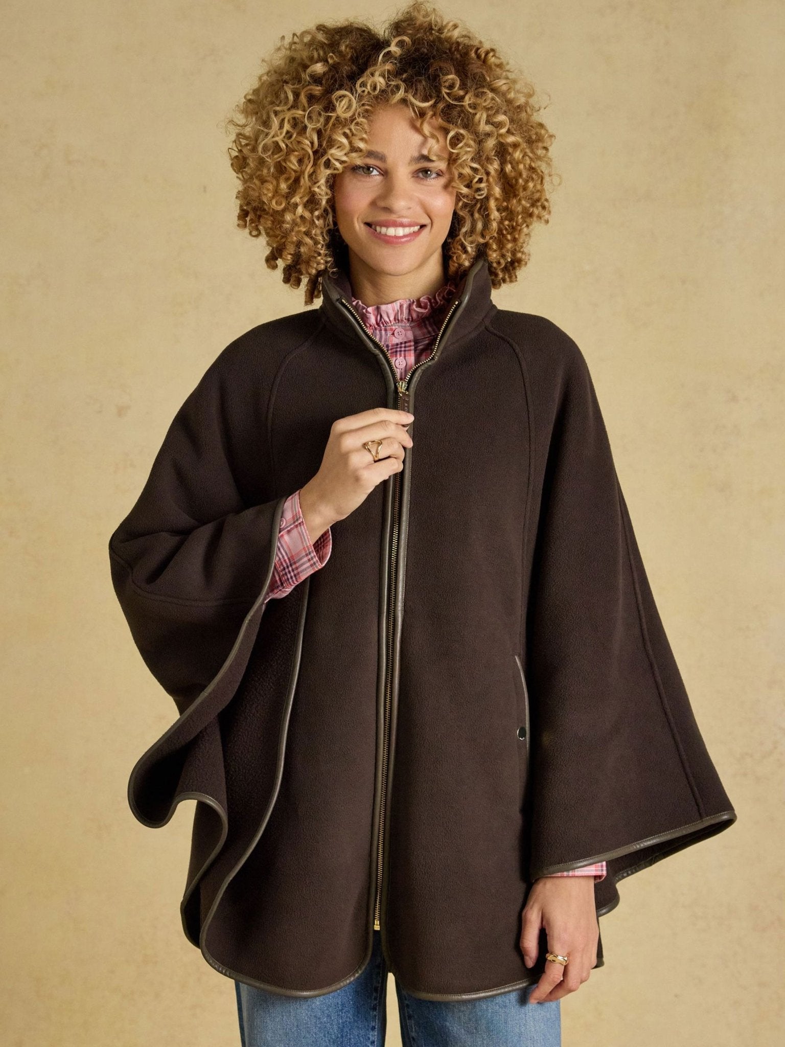 Joules Ladies Heritage Longline Fleece Cape – Women’s Country Cape Joules Outerwear