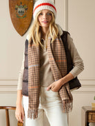 Joules Langtree Ladies Scarf Check / Tartan - Machine washable Joules