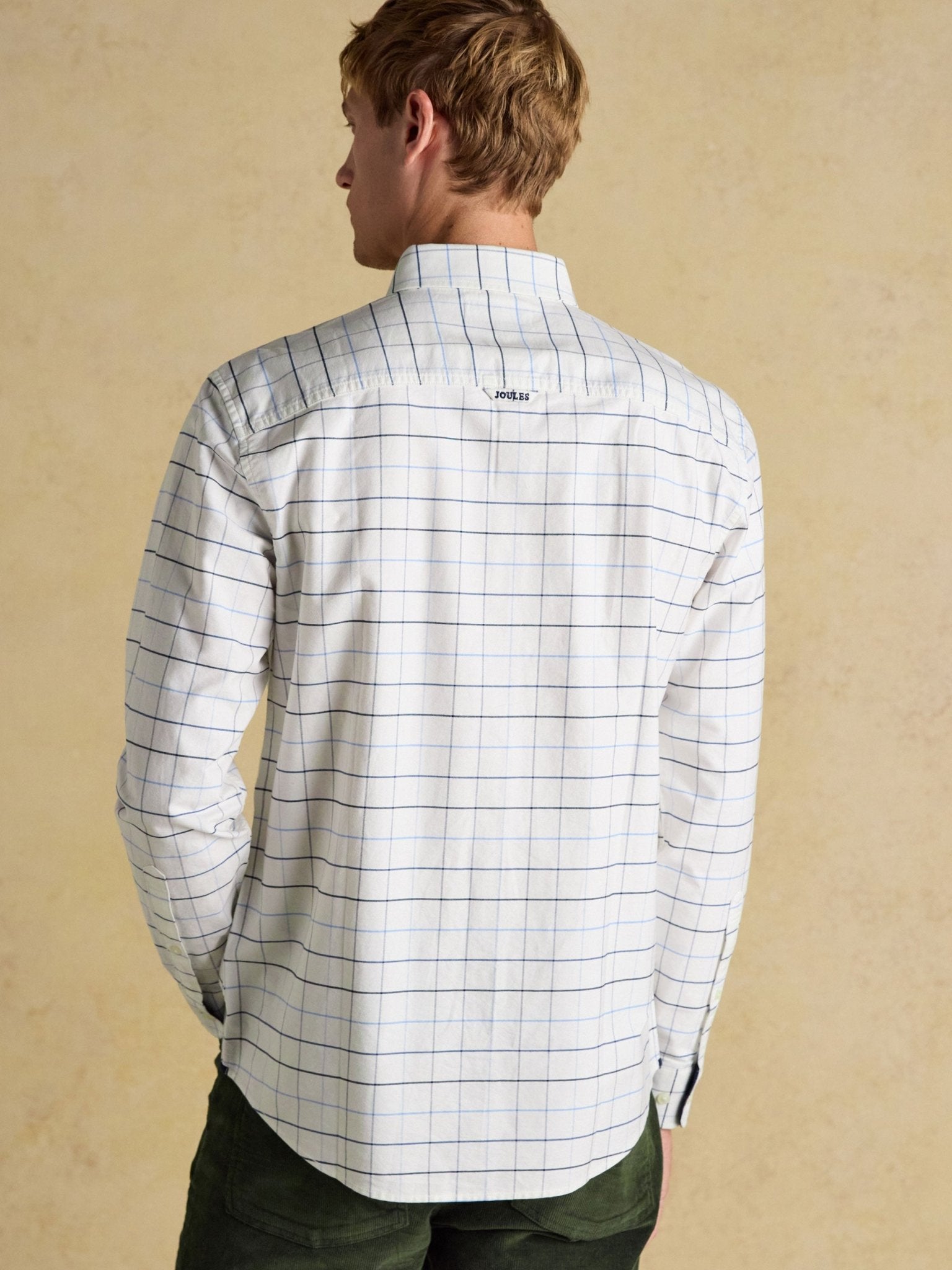 Joules Mens Classic Oxford Check Long Sleeve shirt, 100% Cotton Joules Shirt