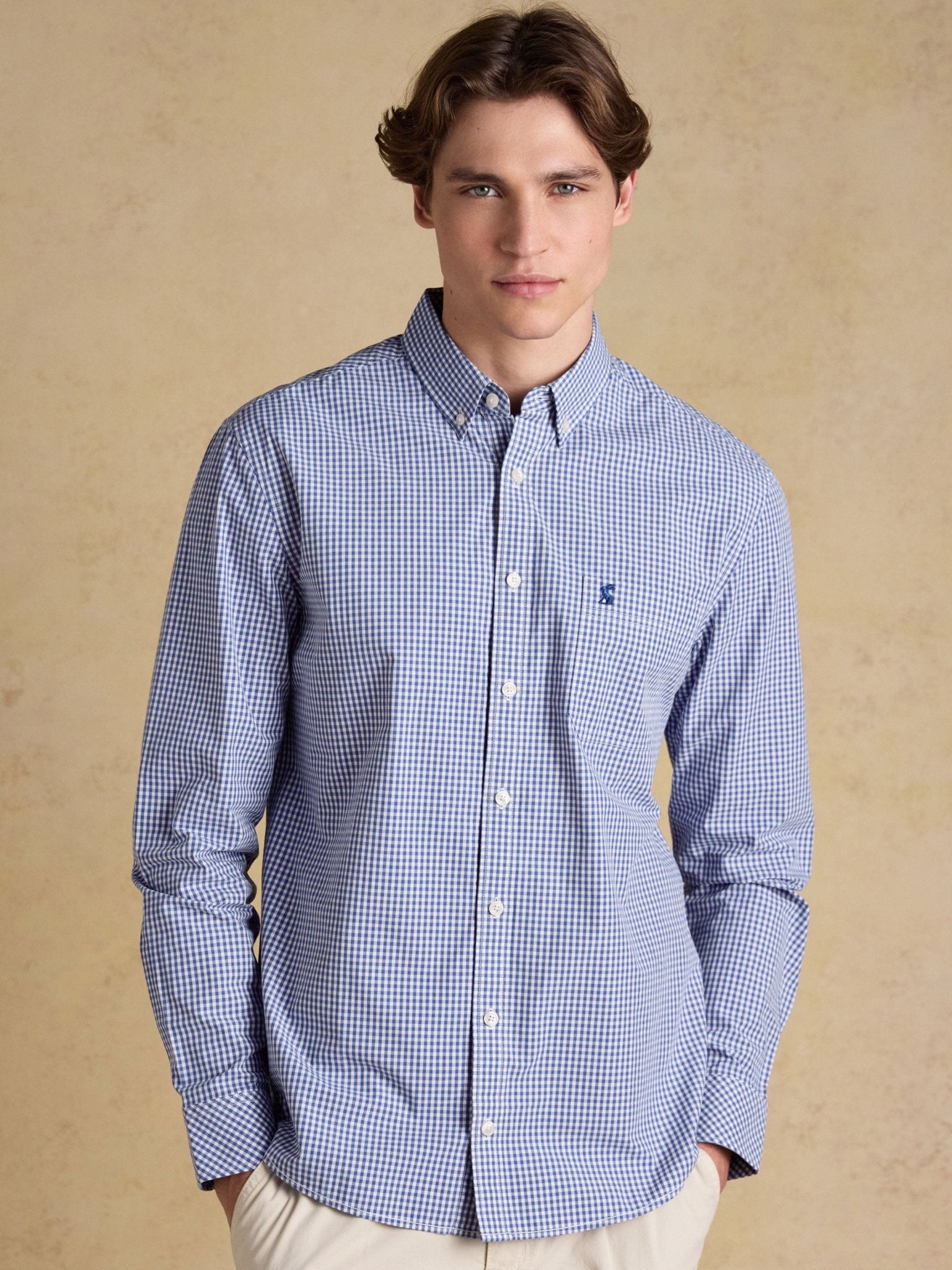 Joules Mens Gingham Check Classic Fit Shirt Men’s 100% Cotton Long Sleeve Button Down Joules Shirt