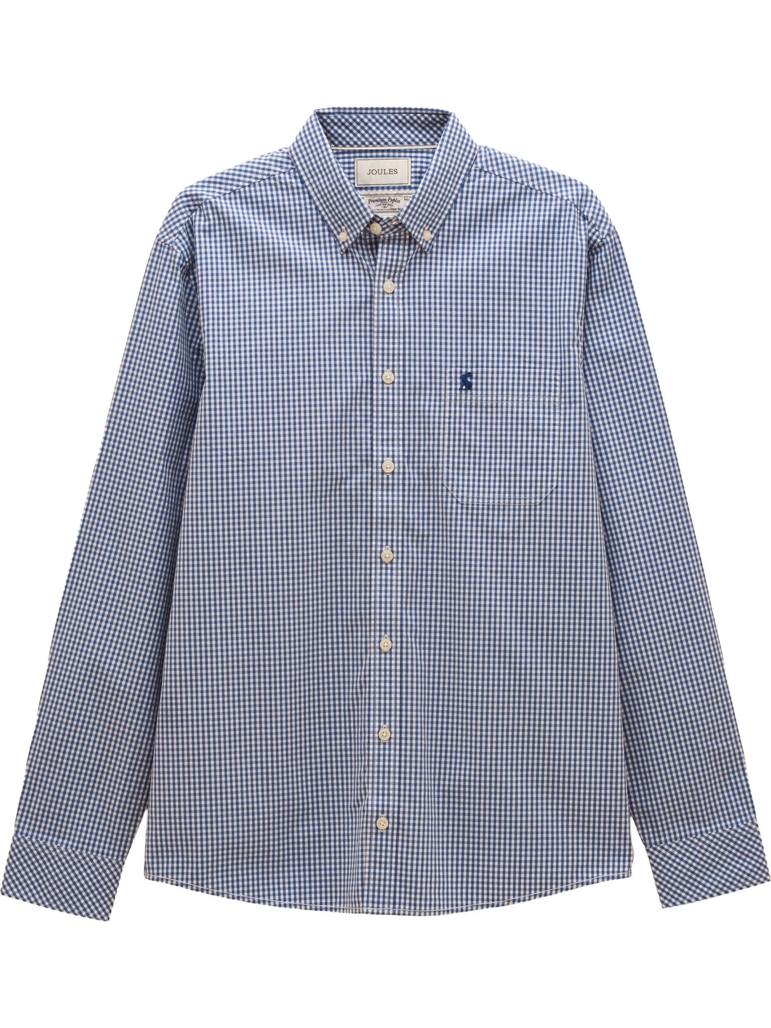 Joules Mens Gingham Check Classic Fit Shirt Men’s 100% Cotton Long Sleeve Button Down Joules Shirt