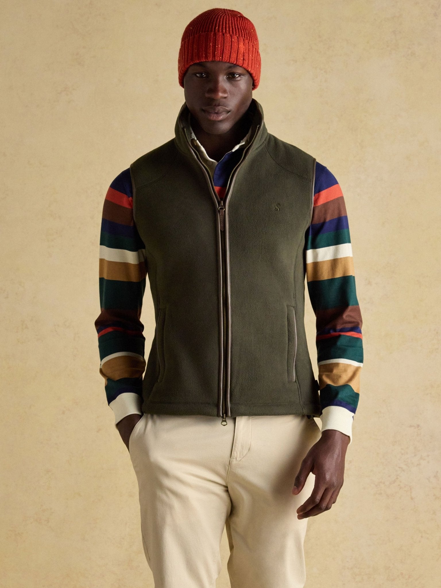 Joules Mens Heritage Fleece Gilet / Mans Full zip fleece waistcoat / vest Joules