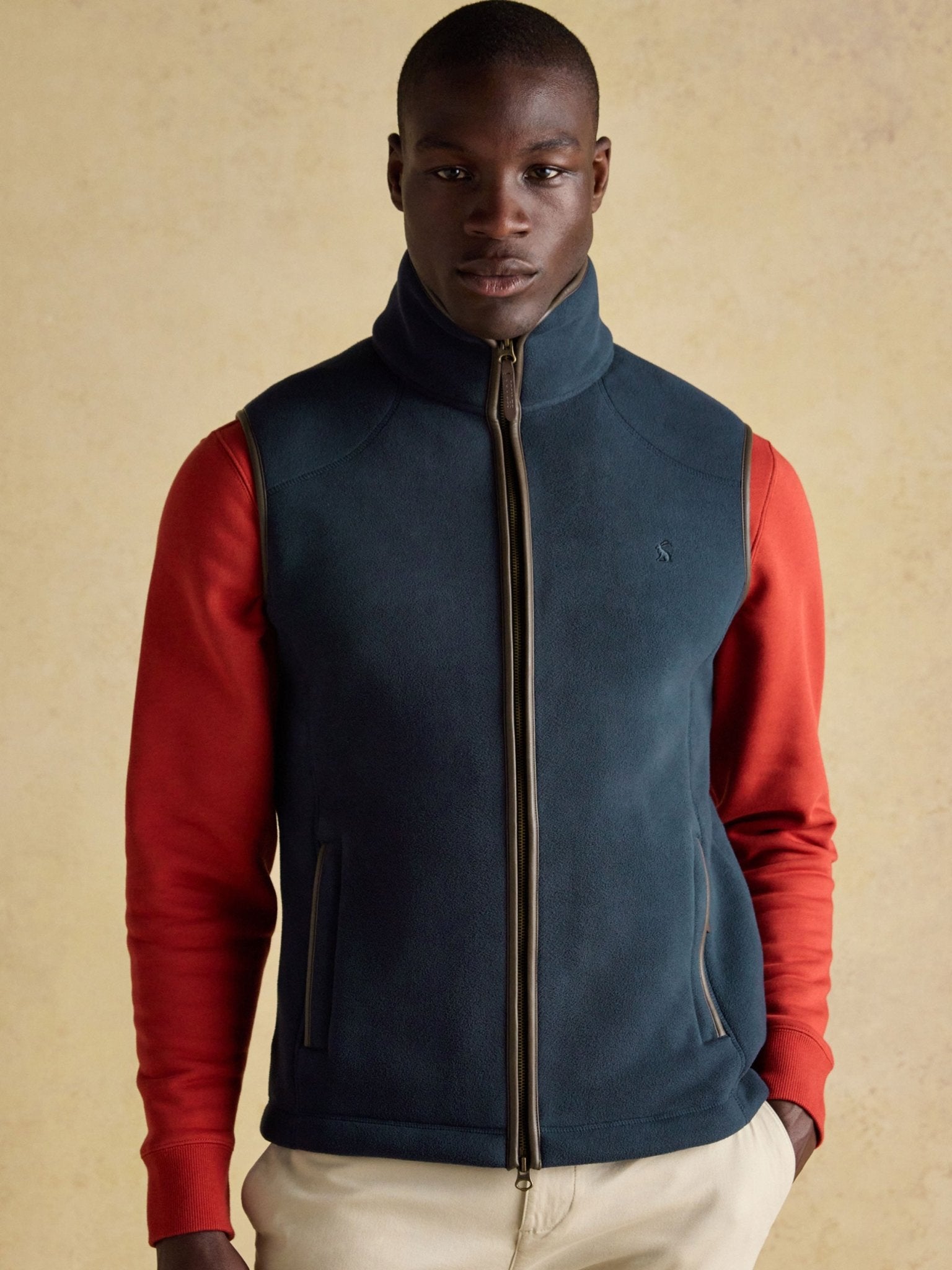 Joules Mens Heritage Fleece Gilet / Mans Full zip fleece waistcoat / vest Joules