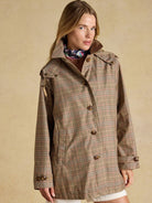 Joules Rainmore Neutral Waterproof Button Through Raincoat Joules Outerwear