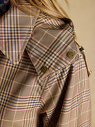 Joules Rainmore Neutral Waterproof Button Through Raincoat Joules Outerwear