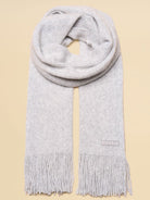 Joules Rosa Oatmeal Knitted Scarf – Soft Fringed Winter Wrap Joules Ladies Headwear