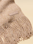 Joules Rosa Oatmeal Knitted Scarf – Soft Fringed Winter Wrap Joules Ladies Headwear