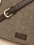 Joules Women’s Bucket Bag – Neutral Herringbone Crossbody & Shoulder Bag Joules Bag