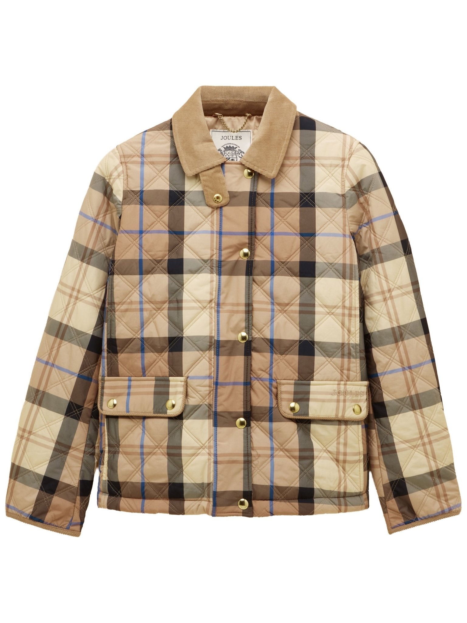 Joules Womens Harrogate Jacket / Ladies showerproof quilted barn jacket Joules Outerwear