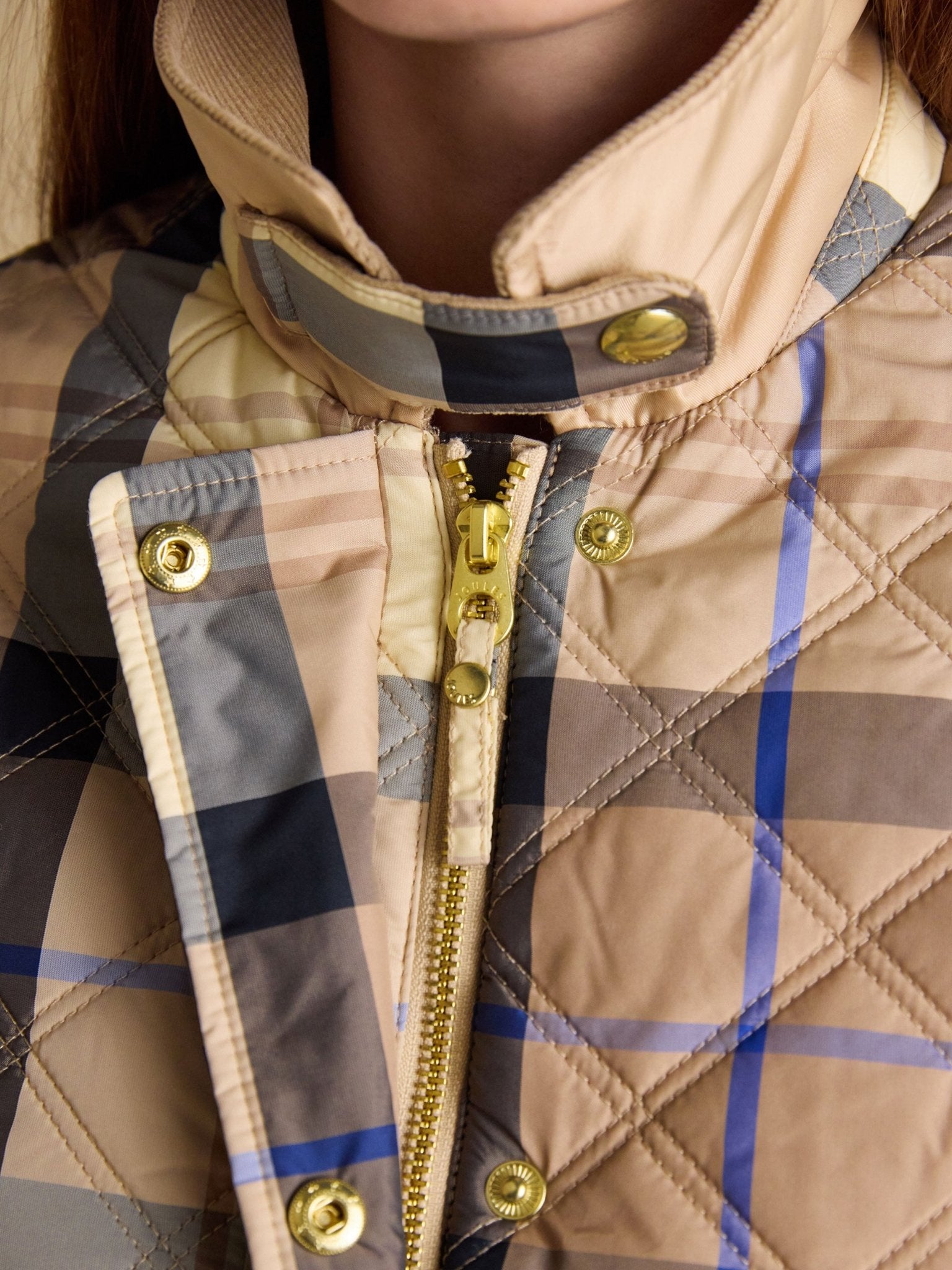 Joules Womens Harrogate Jacket / Ladies showerproof quilted barn jacket Joules Outerwear