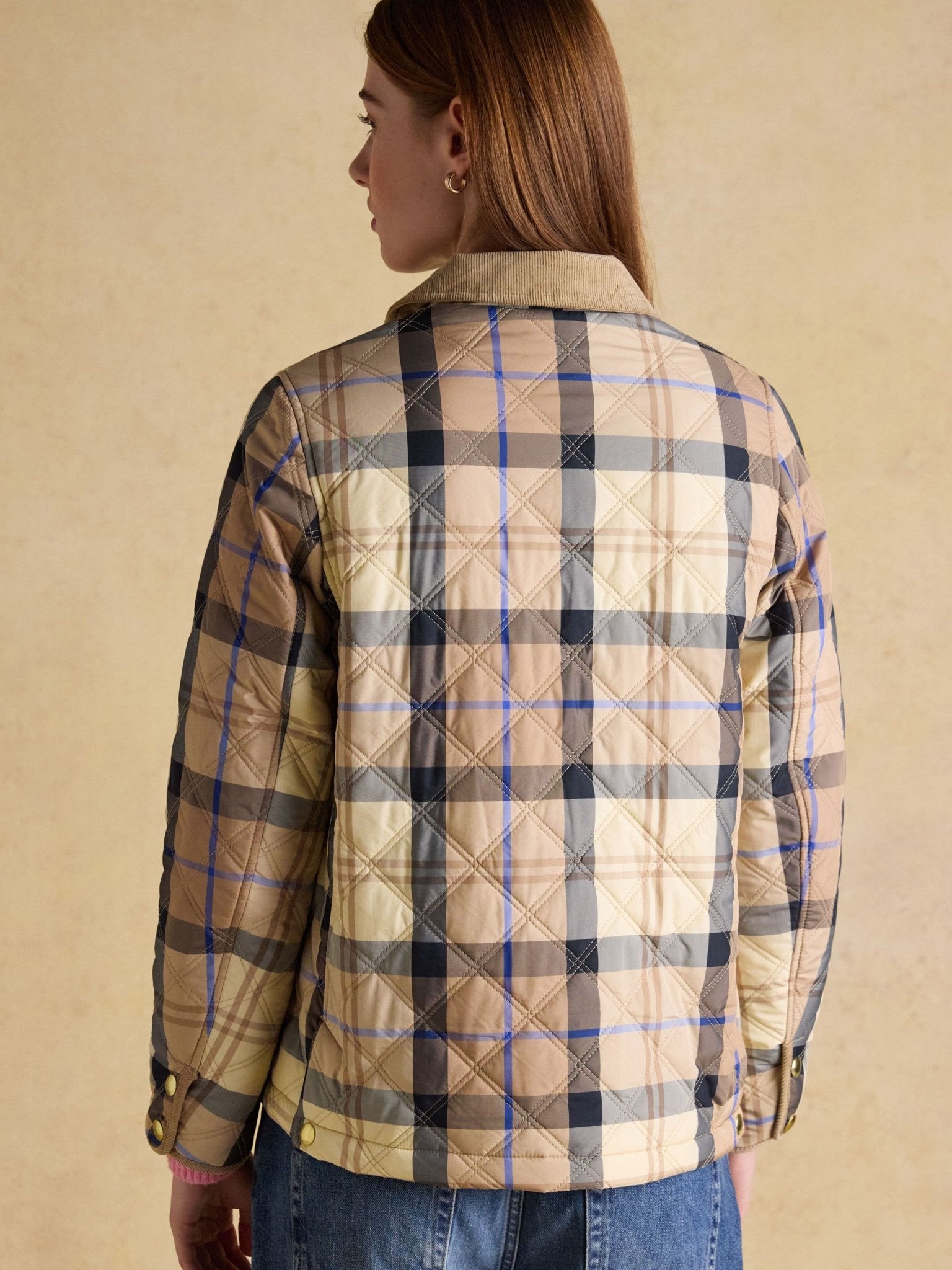 Joules Womens Harrogate Jacket / Ladies showerproof quilted barn jacket Joules Outerwear