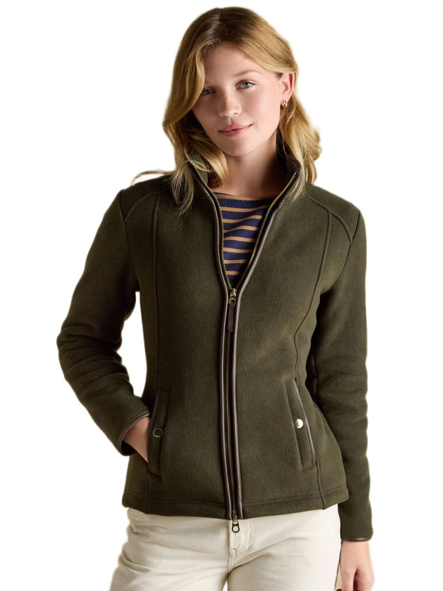 Joules Womens Heritage Fleece Jacket / Ladies Full zip fleece coat Joules