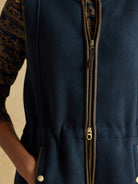 Joules Womens Heritage Longline Fleece Gilet / Ladies Full zip fleece waistcoat Vest Joules