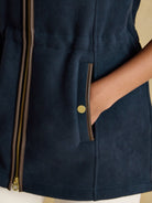 Joules Womens Heritage Longline Fleece Gilet / Ladies Full zip fleece waistcoat Vest Joules