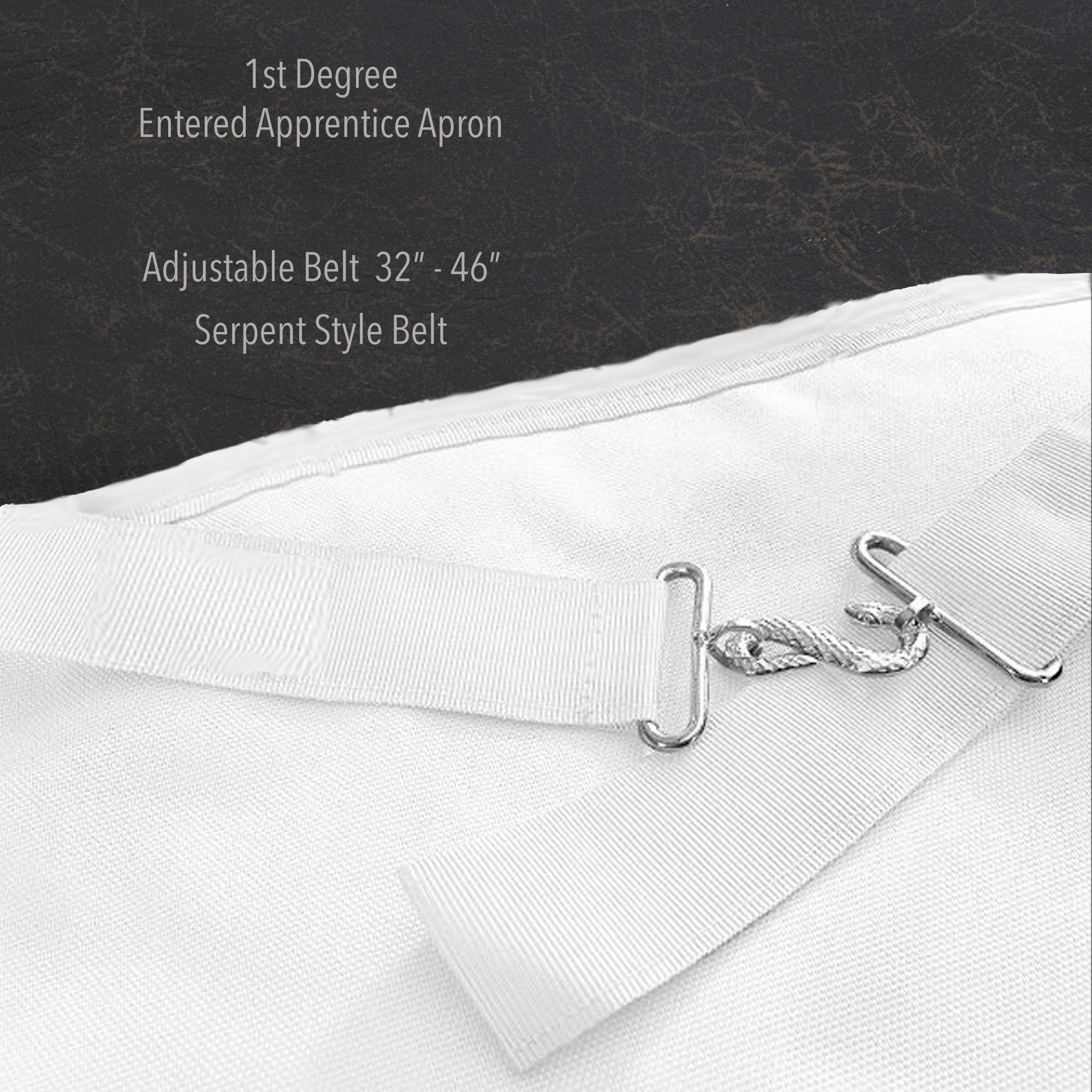 Masonic Regalia UK - Freemason Entered Apprentice Apron - 1st Degree Masons Apron - Masonic Apron