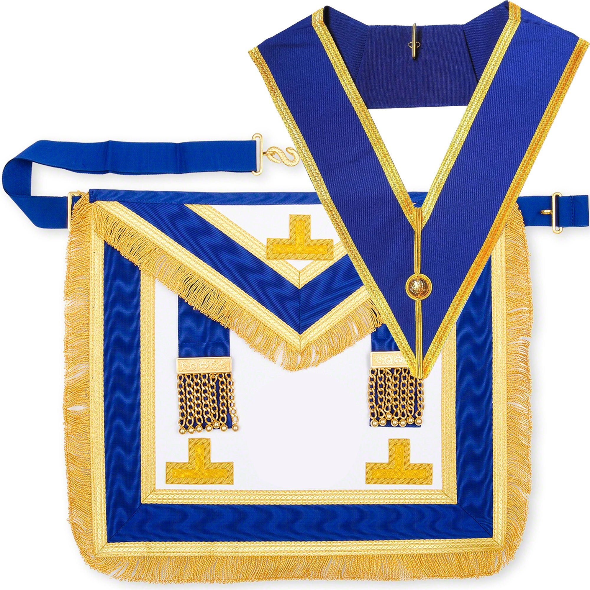Masonic Regalia UK - Freemason Provincial Dress Collar and Apron Set - Masonic Men