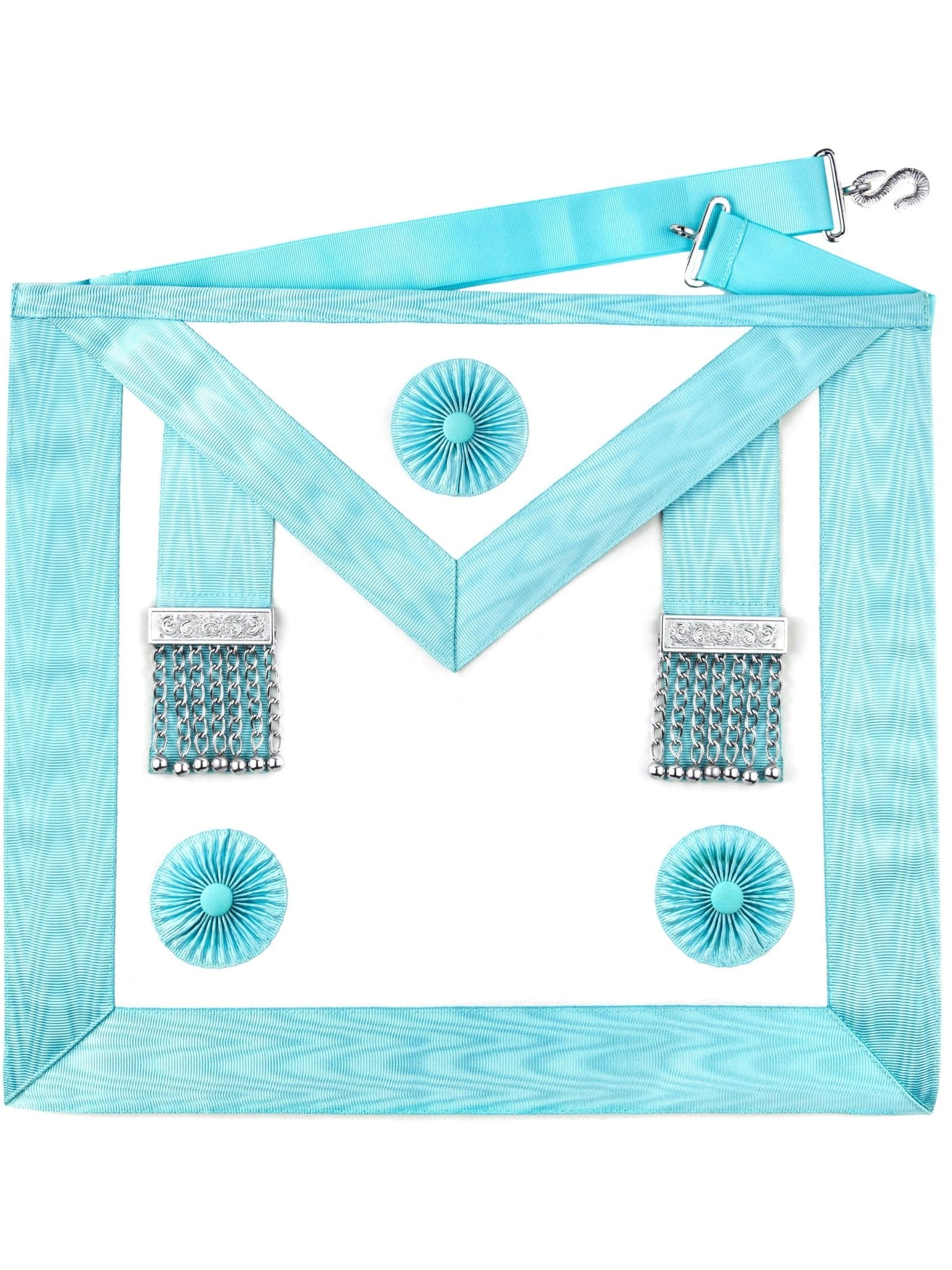 Masonic Regalia UK - Freemason Master Masons Apron - Craft Premium Lambskin Leather - 3rd Degree Master Masons Apron - Masonic Gift Accessory For Freemason Men Masonic Regalia Apron
