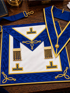 Masonic Regalia UK Freemason Provincial Undress Collar and Apron Set - Masonic Men Masonic Regalia Apron