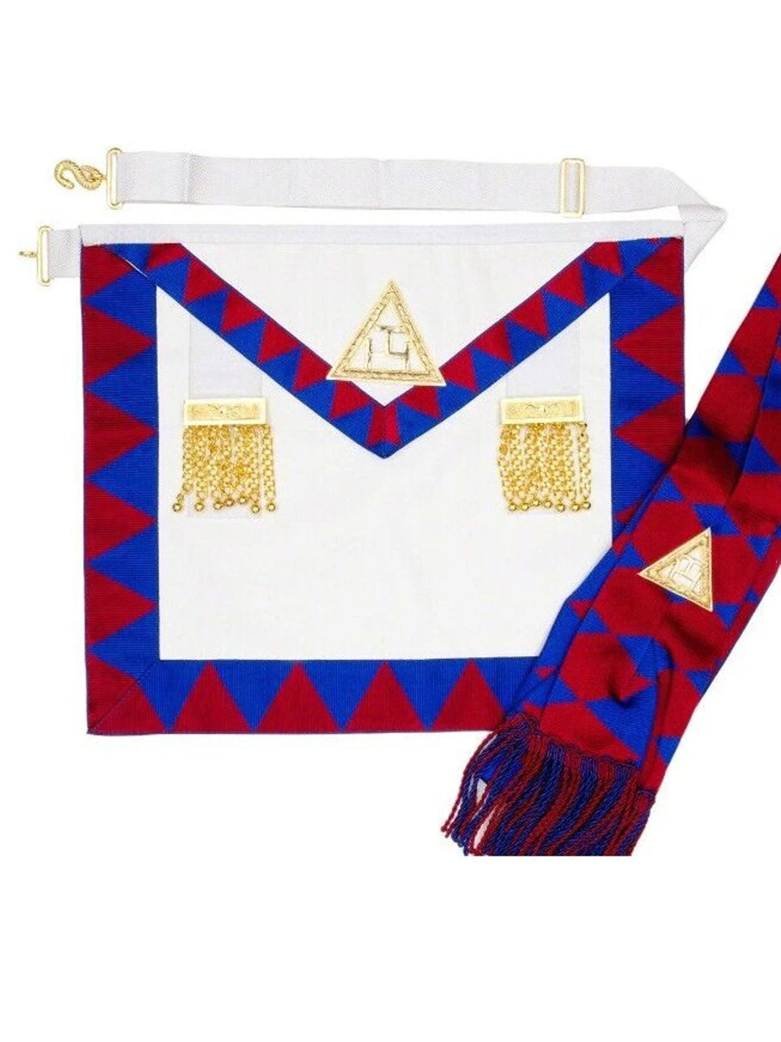 Masonic Regalia UK Royal Arch Companion Apron & Sash set / Chapter Apron - Masonic Men Masonic Regalia Apron
