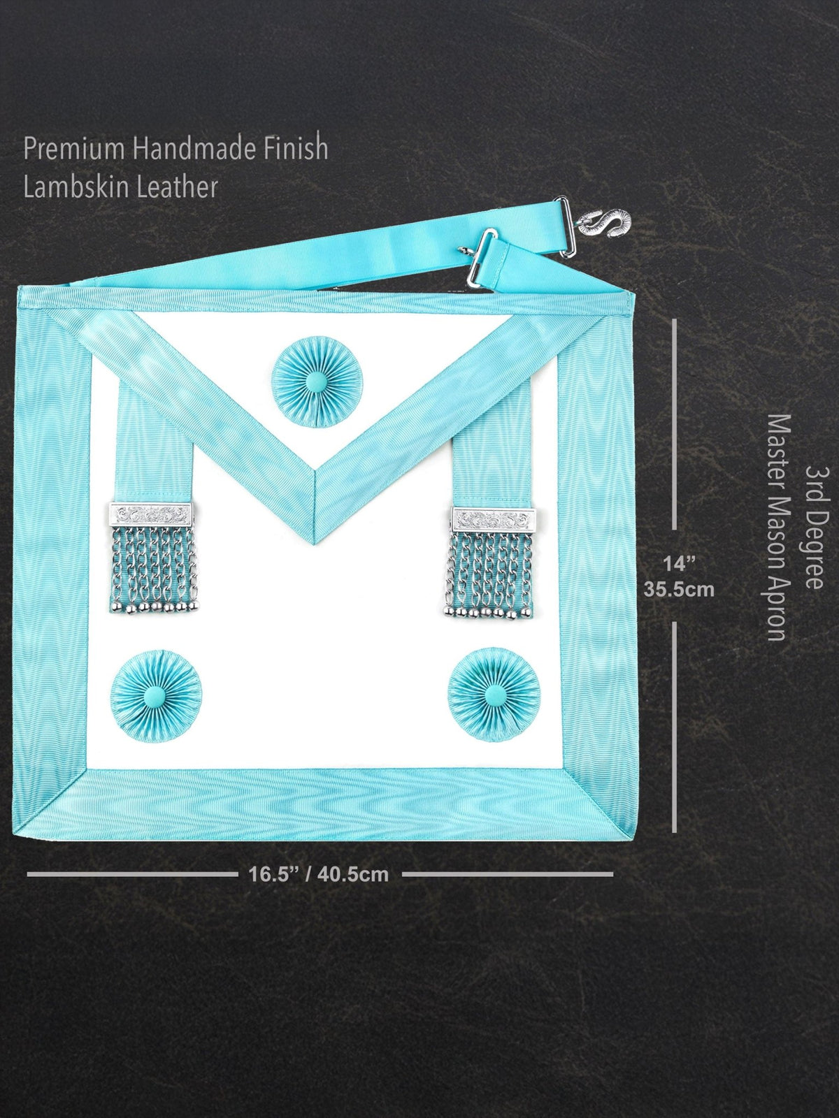 Master Mason Apron | 3rd Degree Lambskin Masonic Regalia Masonic Regalia Apron