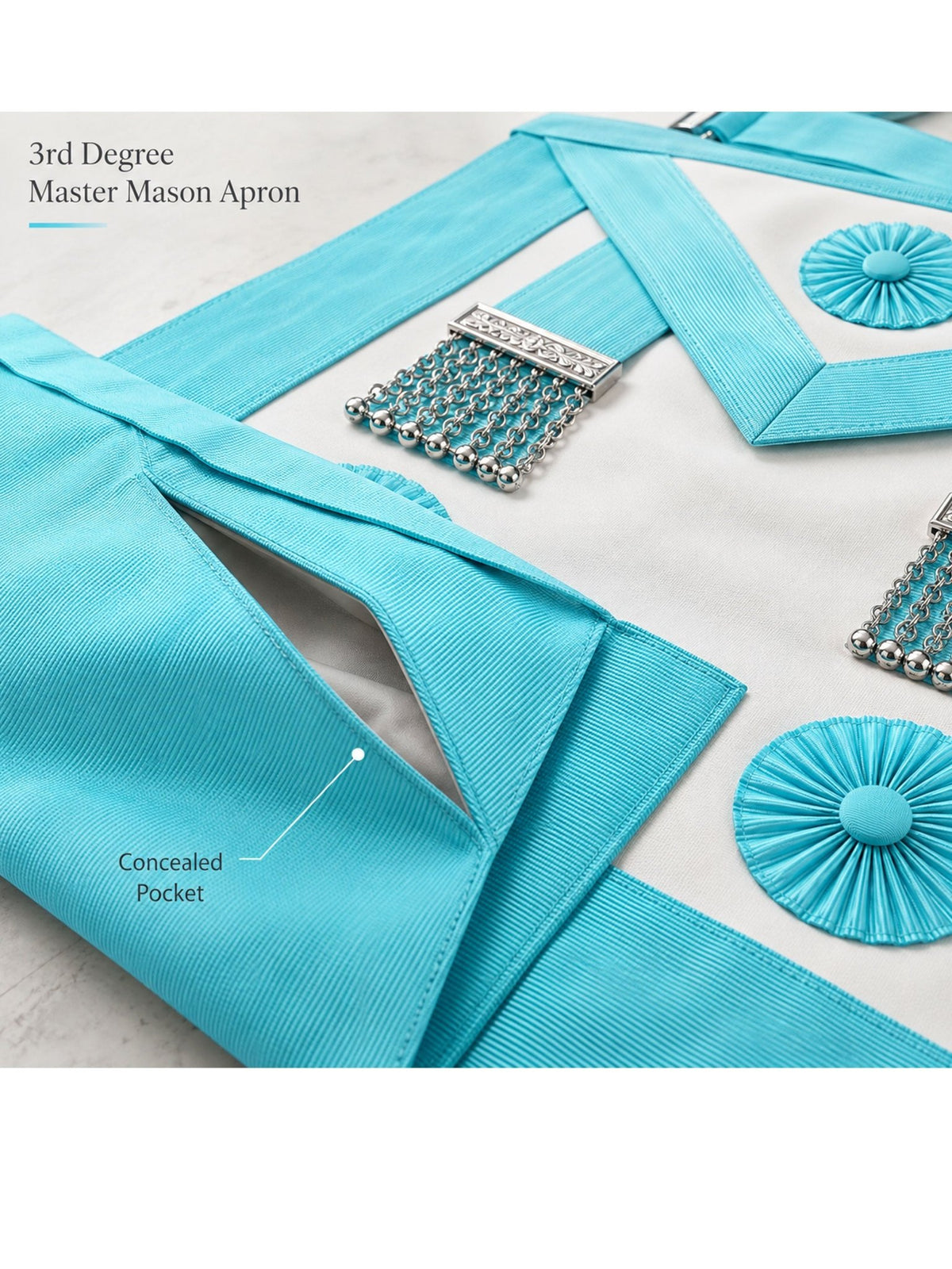 Master Mason Apron | 3rd Degree Lambskin Masonic Regalia Masonic Regalia Apron