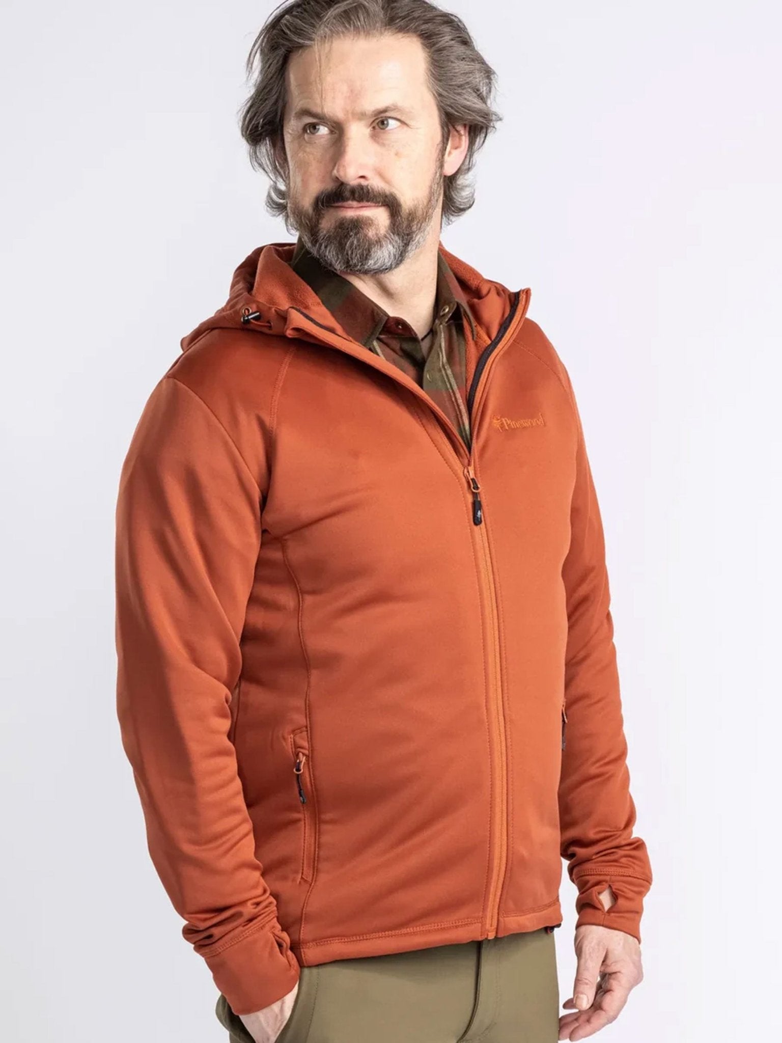 Pinewood Finnveden Hoodie lightweight insulated full zipped top Pinewood Knitwear