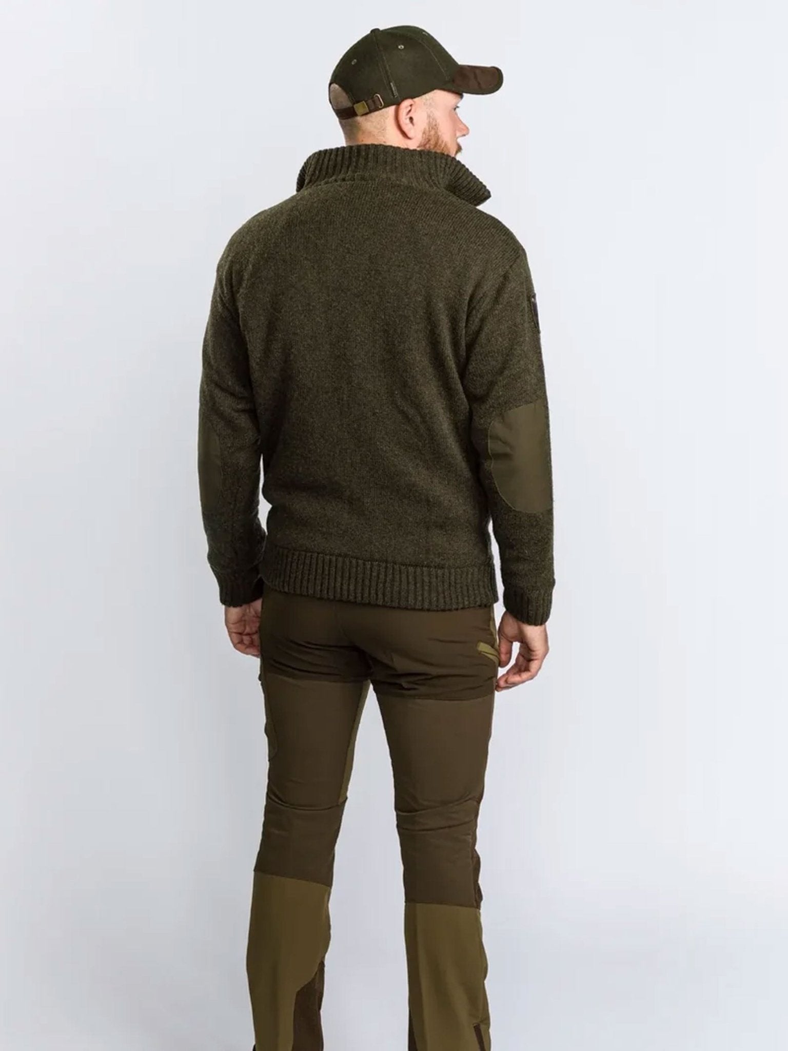 Pinewood Hurricane Men’s Jumper - Windproof Half Zip Sweater Knitted Wool Blend Pinewood Knitwear