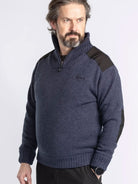 Pinewood Hurricane Men’s Jumper - Windproof Half Zip Sweater Knitted Wool Blend Pinewood Knitwear