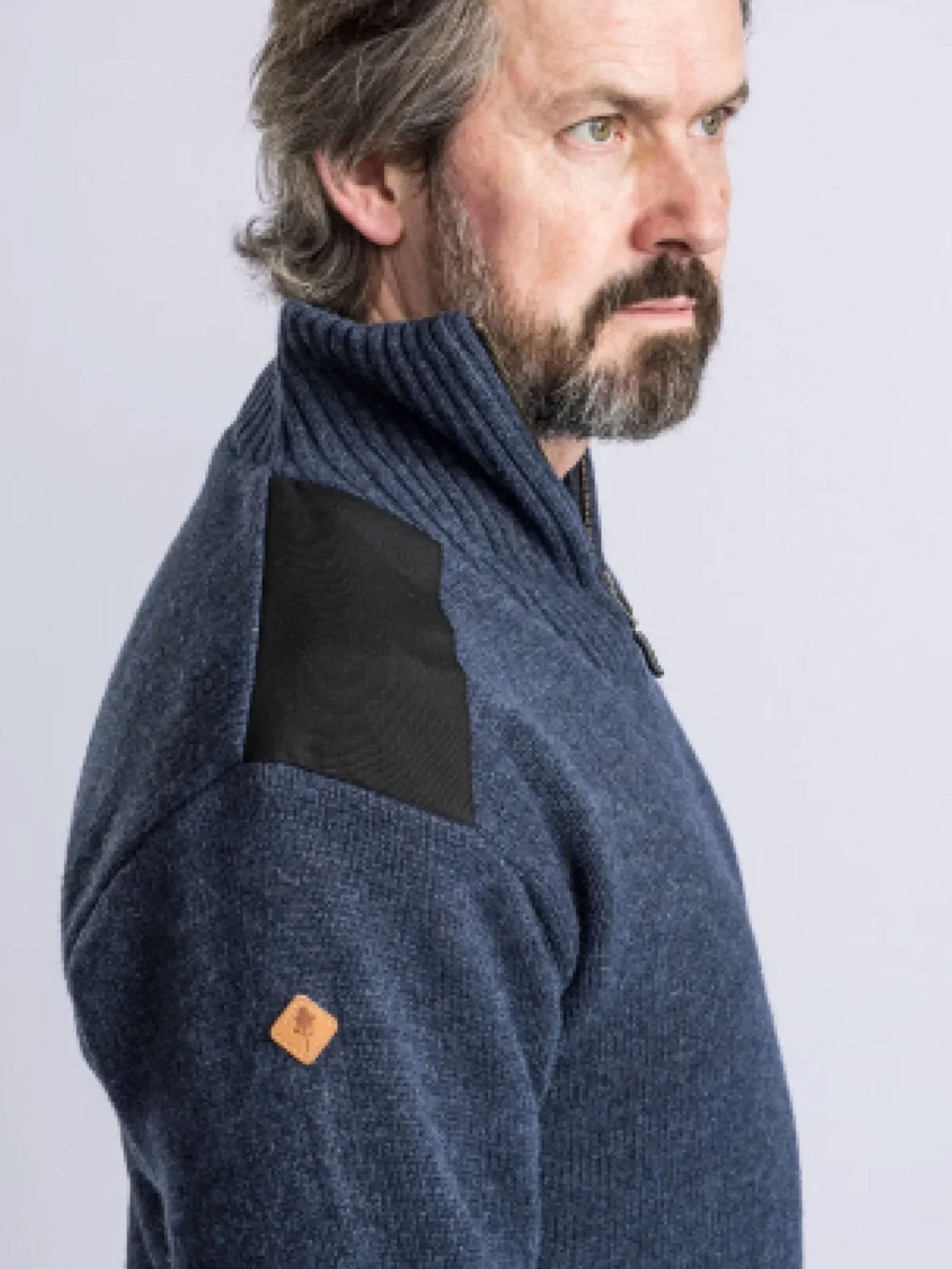 Pinewood Hurricane Men’s Jumper - Windproof Half Zip Sweater Knitted Wool Blend Pinewood Knitwear