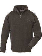 Pinewood Hurricane Men’s Jumper - Windproof Half Zip Sweater Knitted Wool Blend Pinewood Knitwear