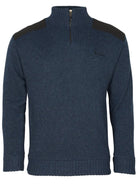 Pinewood Hurricane Men’s Jumper - Windproof Half Zip Sweater Knitted Wool Blend Pinewood Knitwear