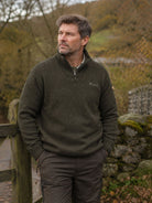 Pinewood Hurricane Men’s Jumper - Windproof Half Zip Sweater Knitted Wool Blend Pinewood Knitwear