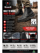Redback Black Safety Boot (USBBK) - Class 1SB - Safety dealer boots Redback Safety Footwear