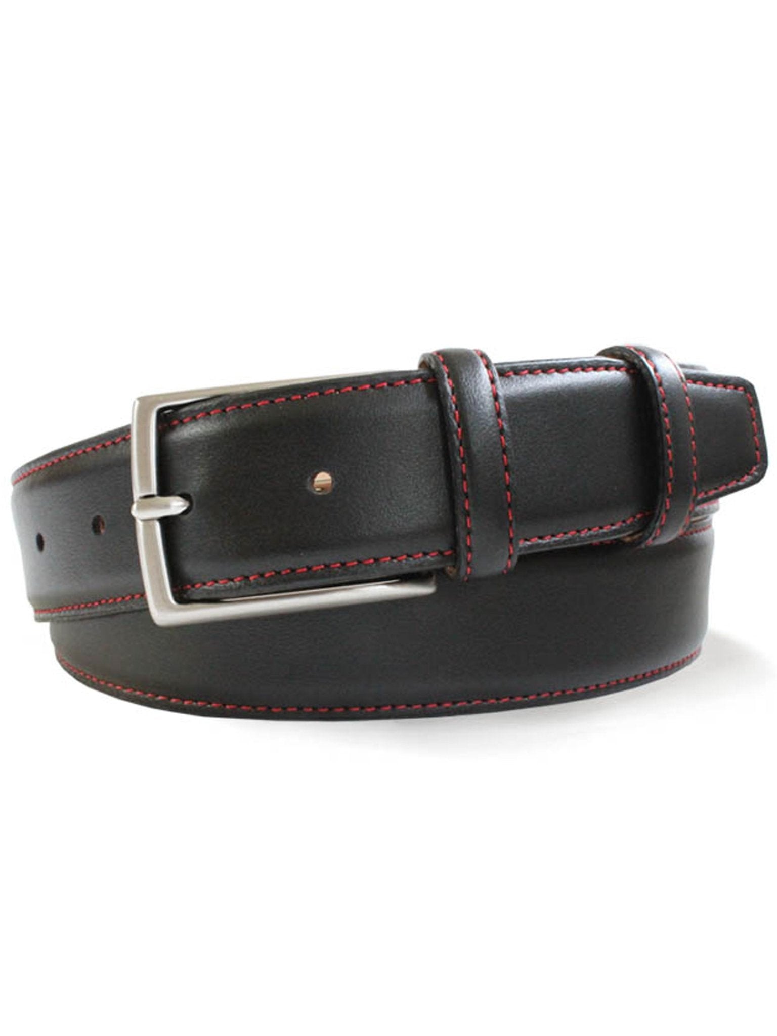 Robert Charles Belts - 3751 Calfskin Leather Mens belt - 35mm leather width - Made in Italy