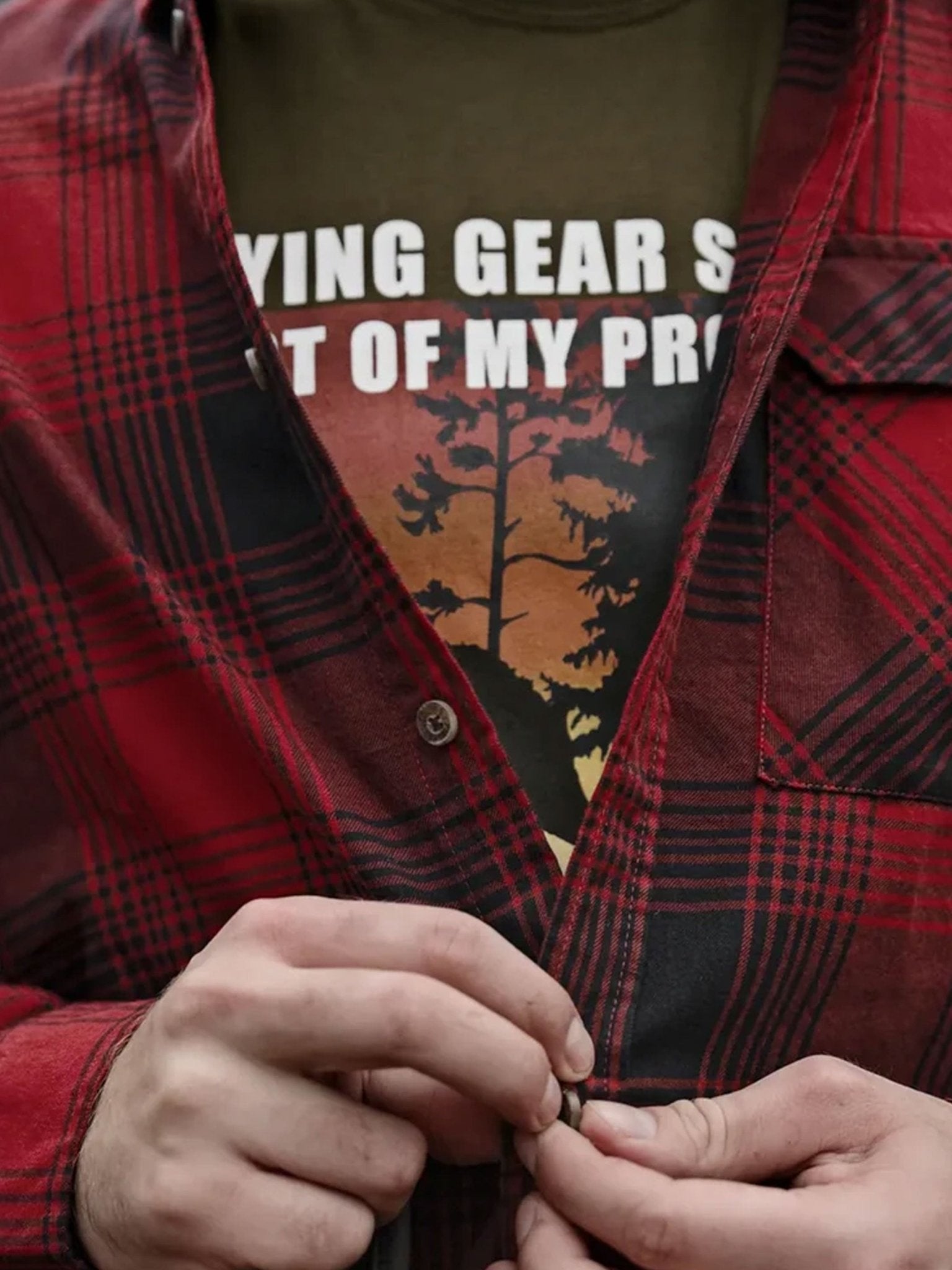 Seeland Glen Flannel Mens Shirt - Canada Check Long sleeve shirt / Lumberjack Seeland Shirt