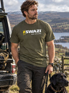 Swazi Men's Cotton T-Shirt – Relaxed Fit Longline Logo Tee Swazi Clothing T-Shirts