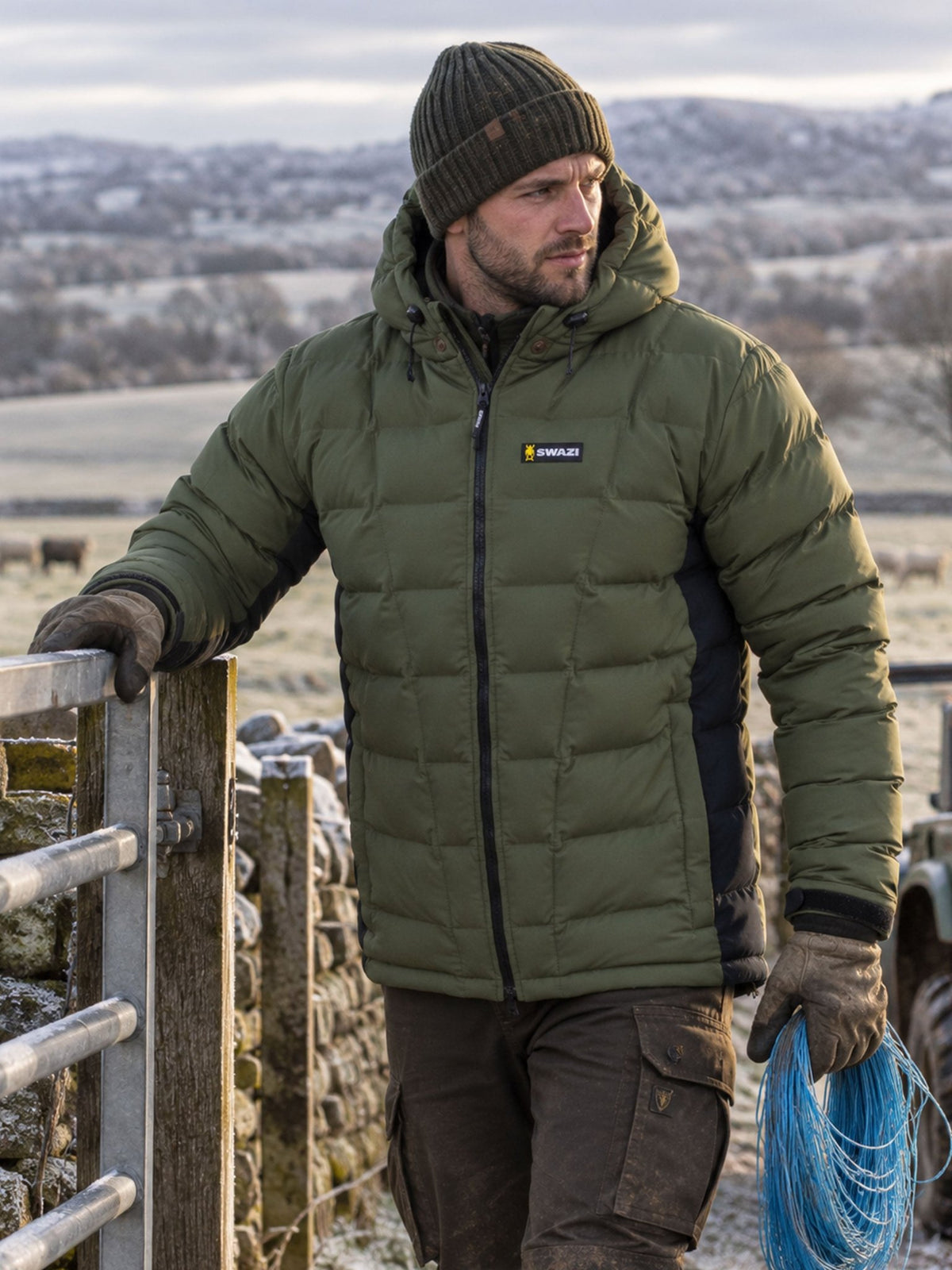 Swazi Puffadder Men's Puffer Jacket | Showerproof & Packable Swazi Clothing Outerwear