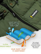 Swazi Puffadder Men's Puffer Jacket | Showerproof & Packable Swazi Clothing Outerwear