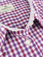 Hoggs of Fife Hoggs of Fife - Ladies Long sleeve Shirt - Country check shirt with feminine trim - Becky II Shirt