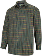 Hoggs of Fife Hoggs of Fife - Men Long sleeve Micro Fleece Lined Shirt - Beech Shirt