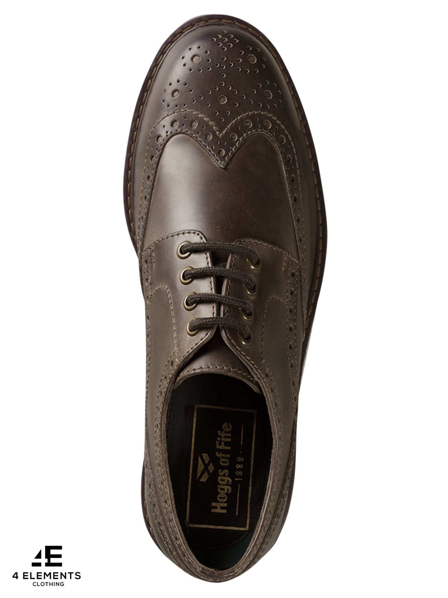 Hoggs of Fife Hoggs of Fife - Mens Brogue Shoe - Inverurie Country Brogue Full grain leather shoe Shoes